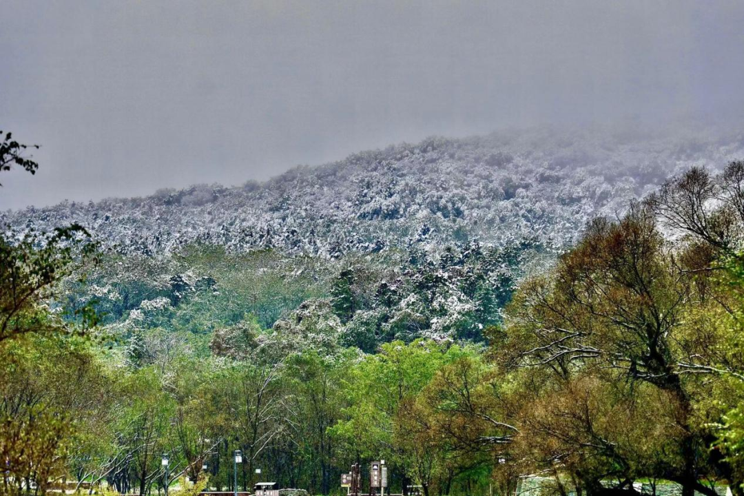 雪后棋盘山 风景美如画