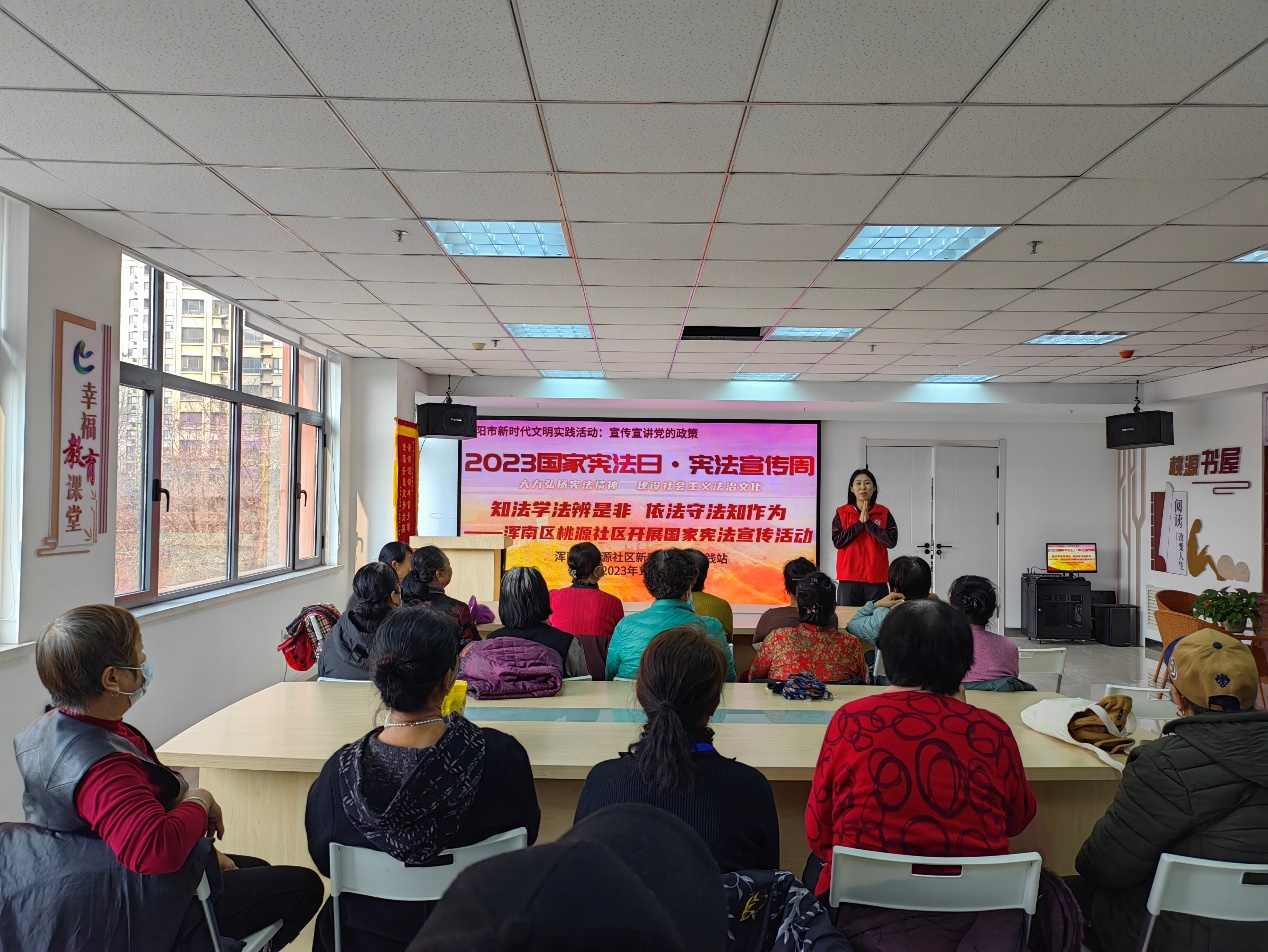 桃仙街道桃源社区开展“12·4”国家宪法日宣传活动