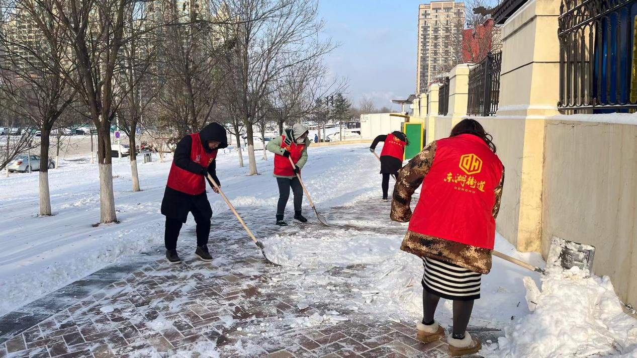 东湖街道盛和祥社区开展“清扫冰雪 温暖民心”志愿服务活动 创新浑南