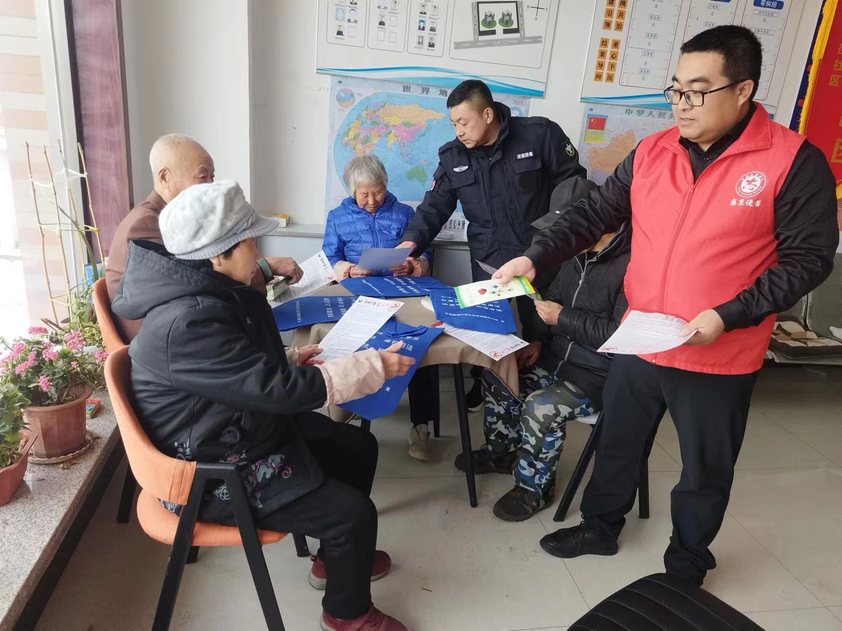 王滨街道王滨街社区开展禁毒宣传活动