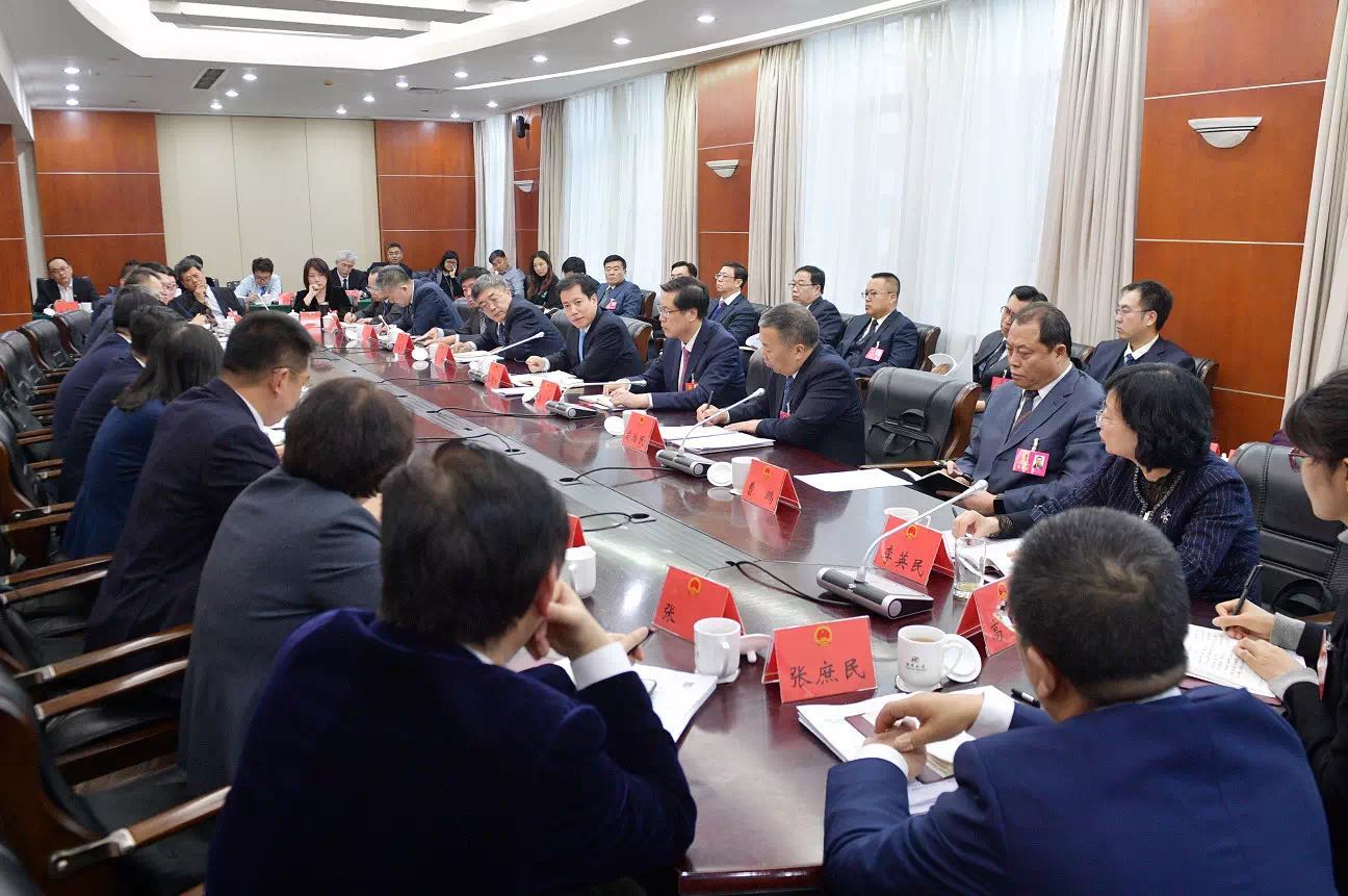 沈阳市人民政府市长姜有为参加市十六届人大三次会议浑南区代表团分组审议