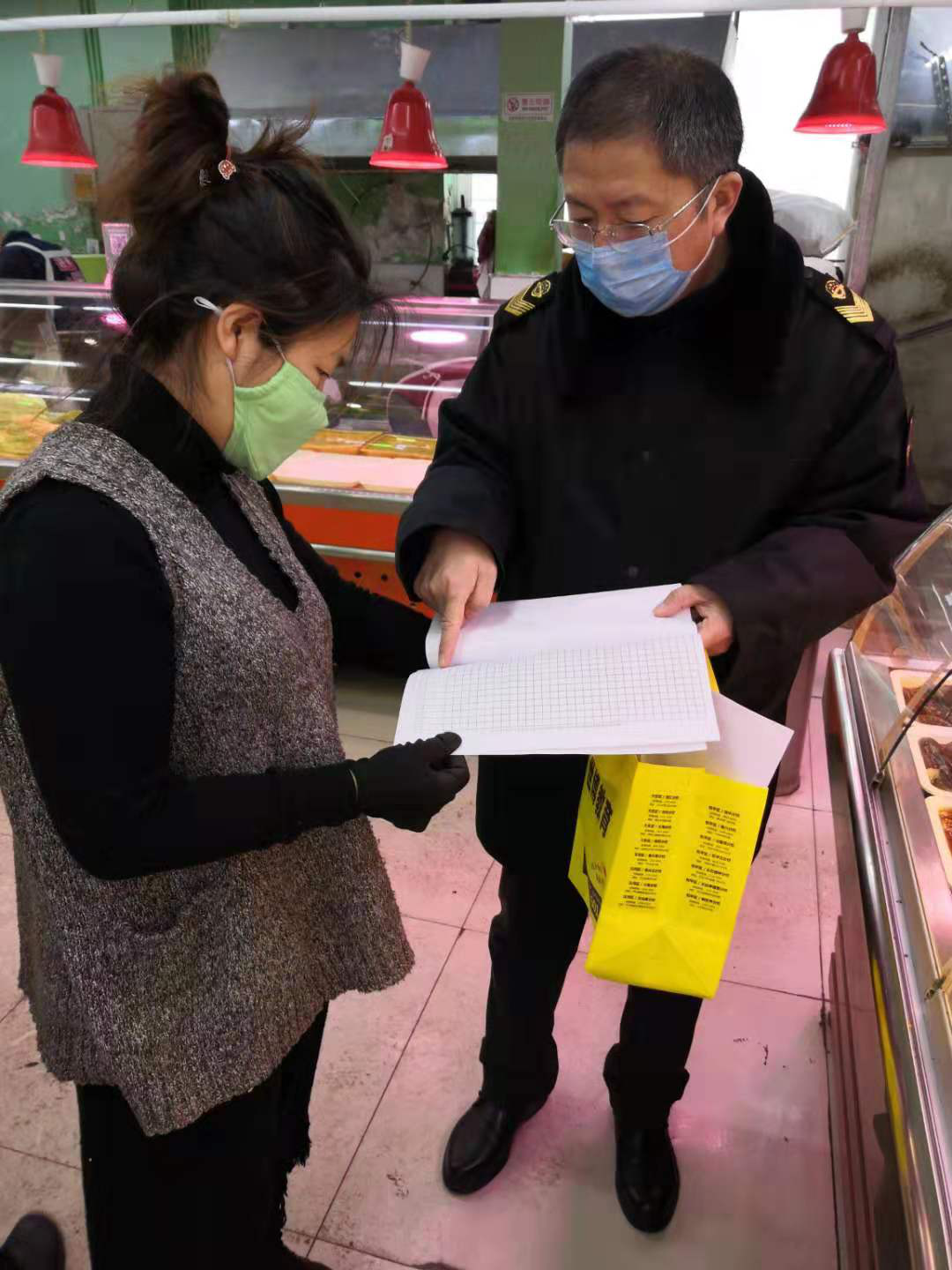 区市场局借力网格化监管战疫情