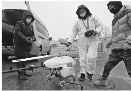 无人机消杀助企业复工