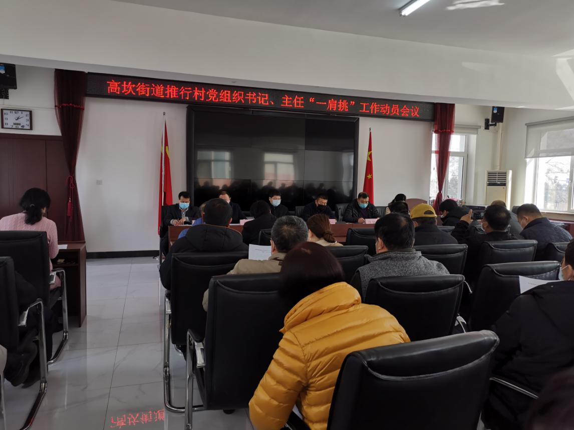 高坎街道召开推行村党组织书记、主任“一肩挑”工作动员会议