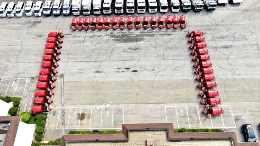 打早打小,简易消防车装备我区涉林社区