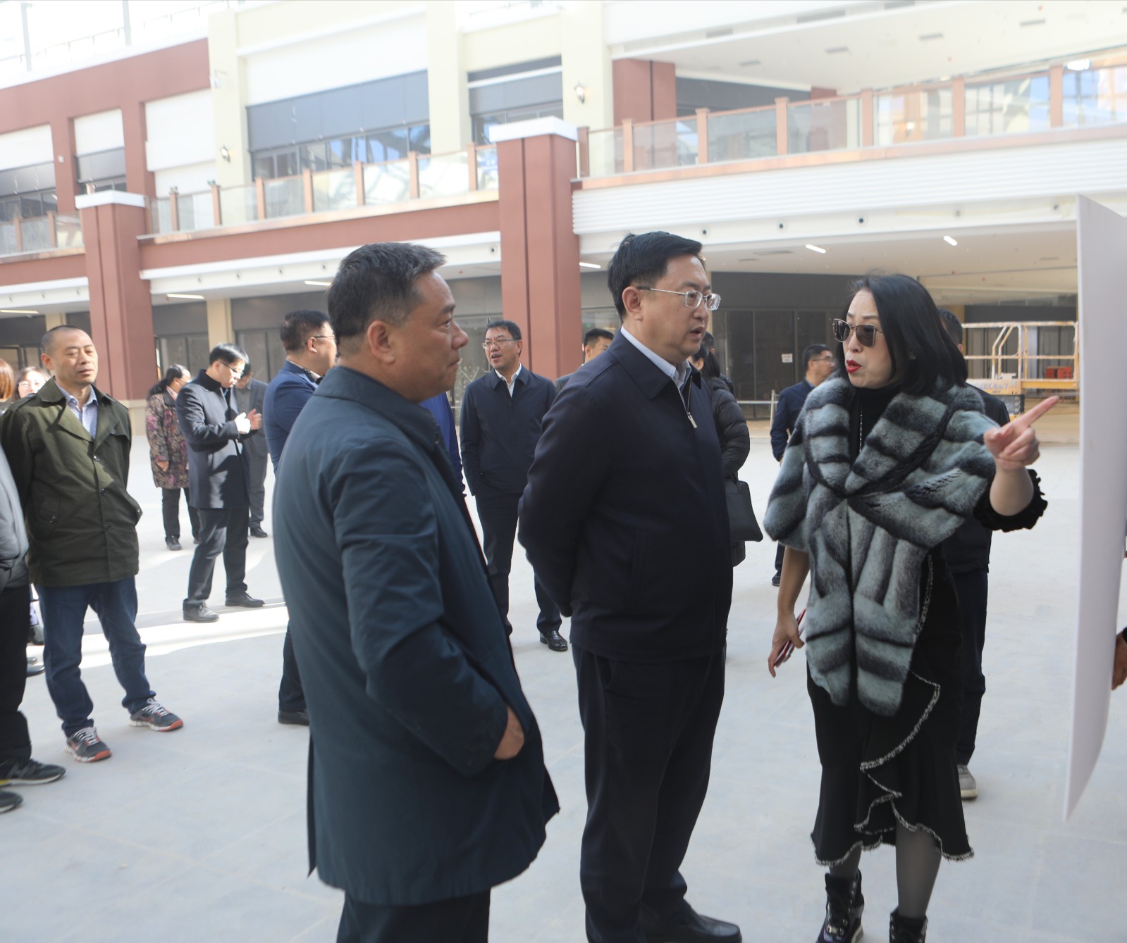 区委主要领导到棋盘山调研