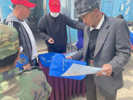 王滨街道开展电力设施保护宣传活动