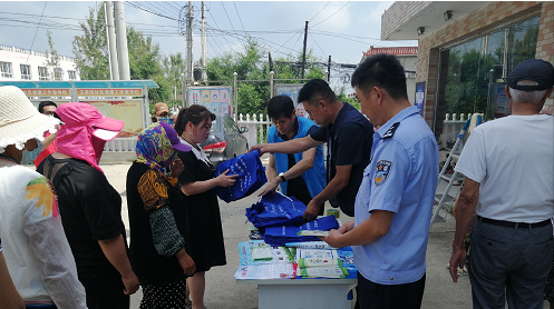 王滨街道开展“不让毒品进我家”宣传活动