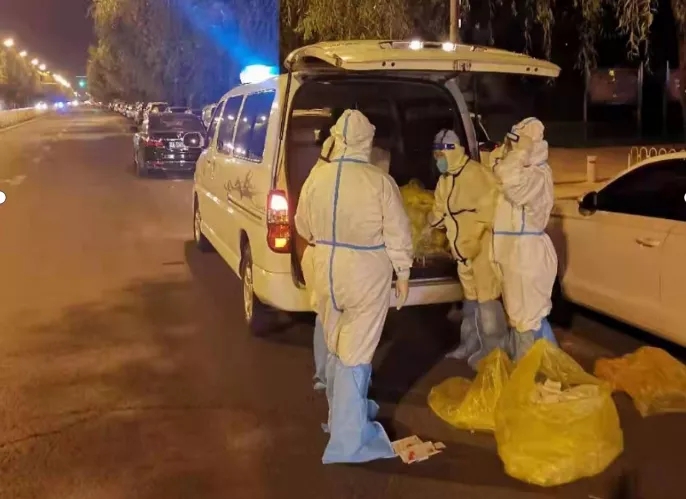 浑南区连夜开展南京来（返）沈人员核酸检测工作