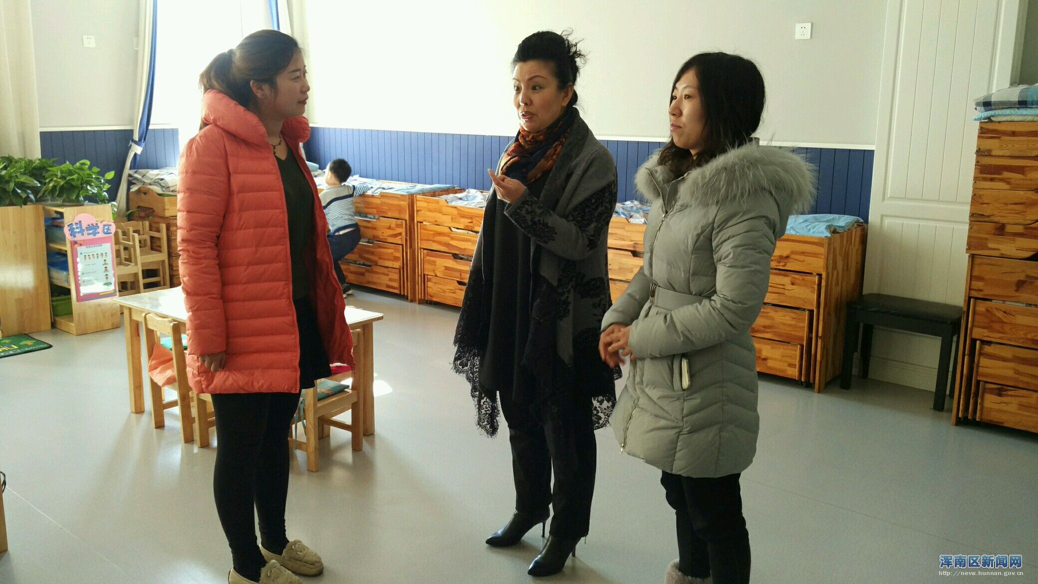 驻区单位浑南二小幼儿园邀请现代商贸区库榆社区入园参观