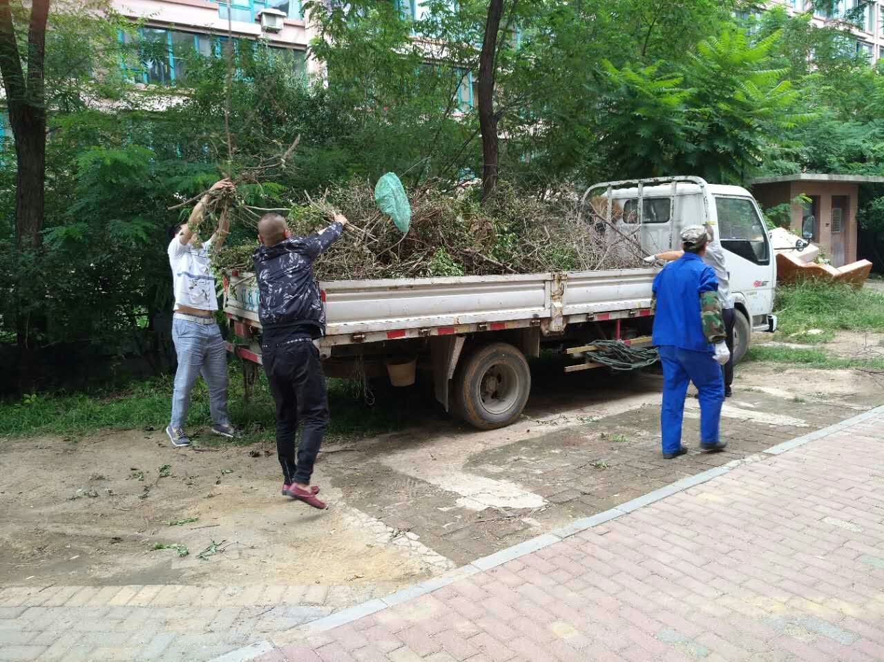 富都丽景社区“创城百日攻坚”正在进行时