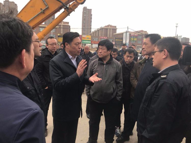 市领导现场检查304国道拆违专项行动