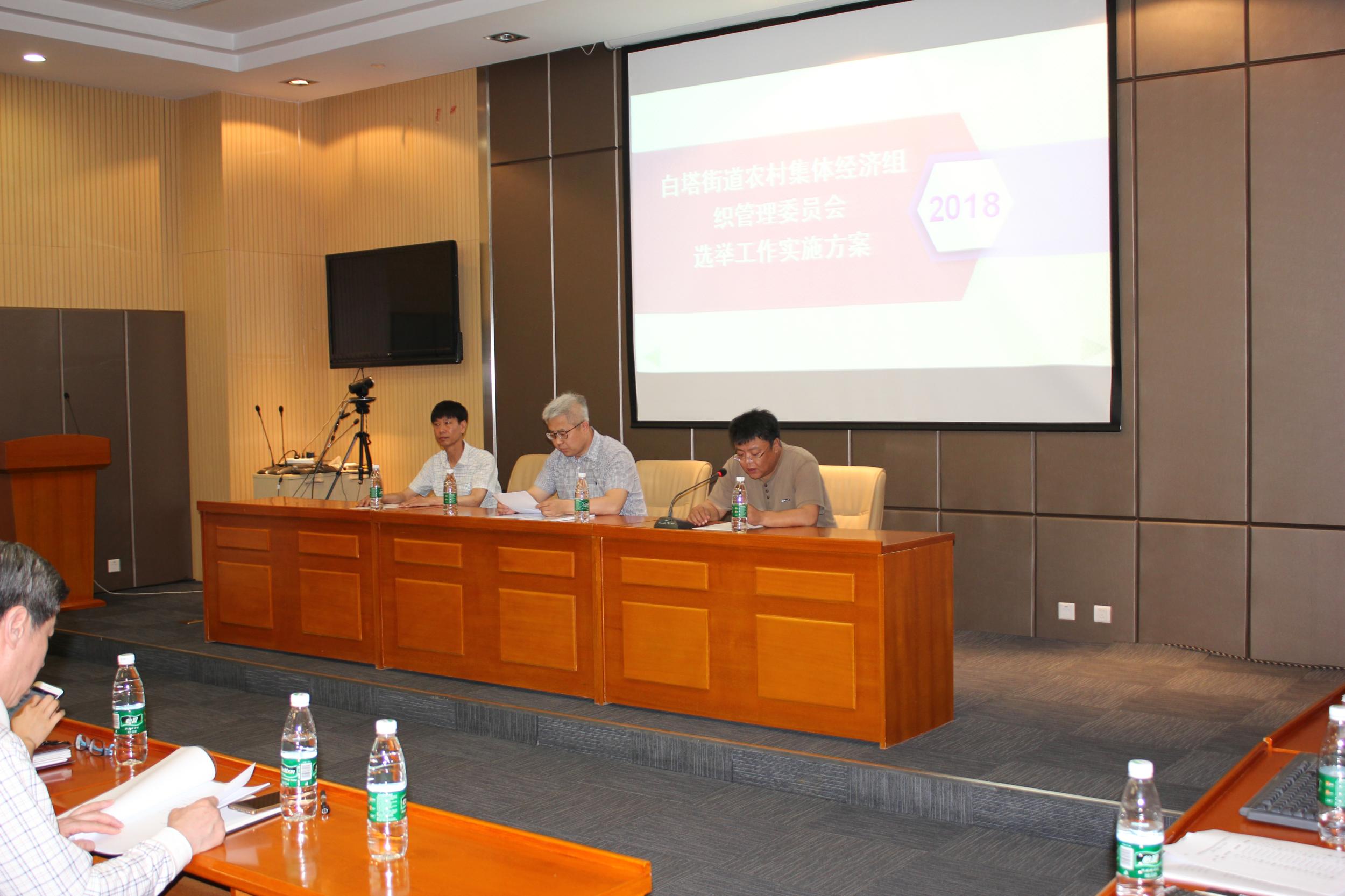 白塔街道集体经济组织管理委员会组织换届选举工作培训会