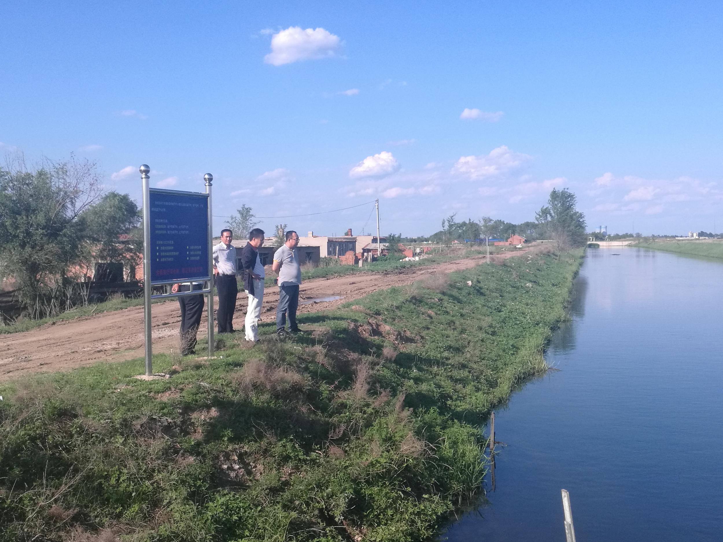 浑南区张奎夫河长巡查沈抚运河