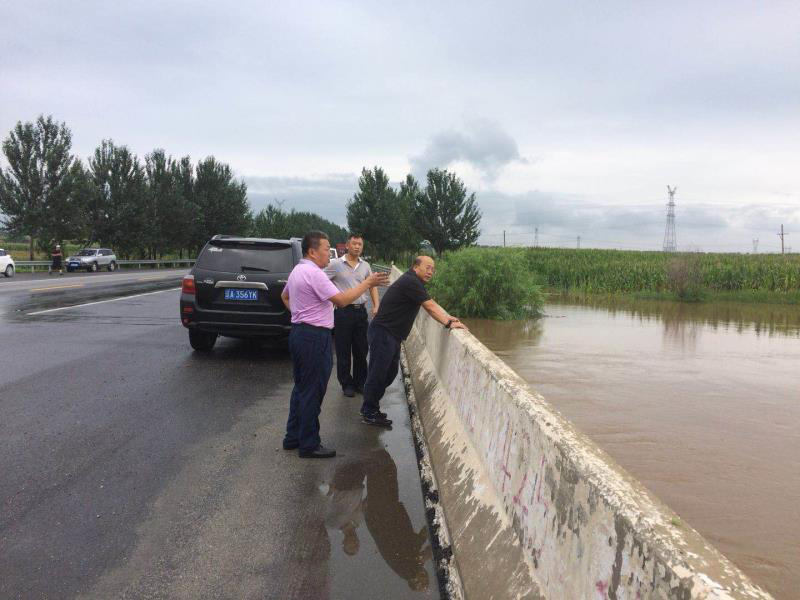永胜街道防汛第一线