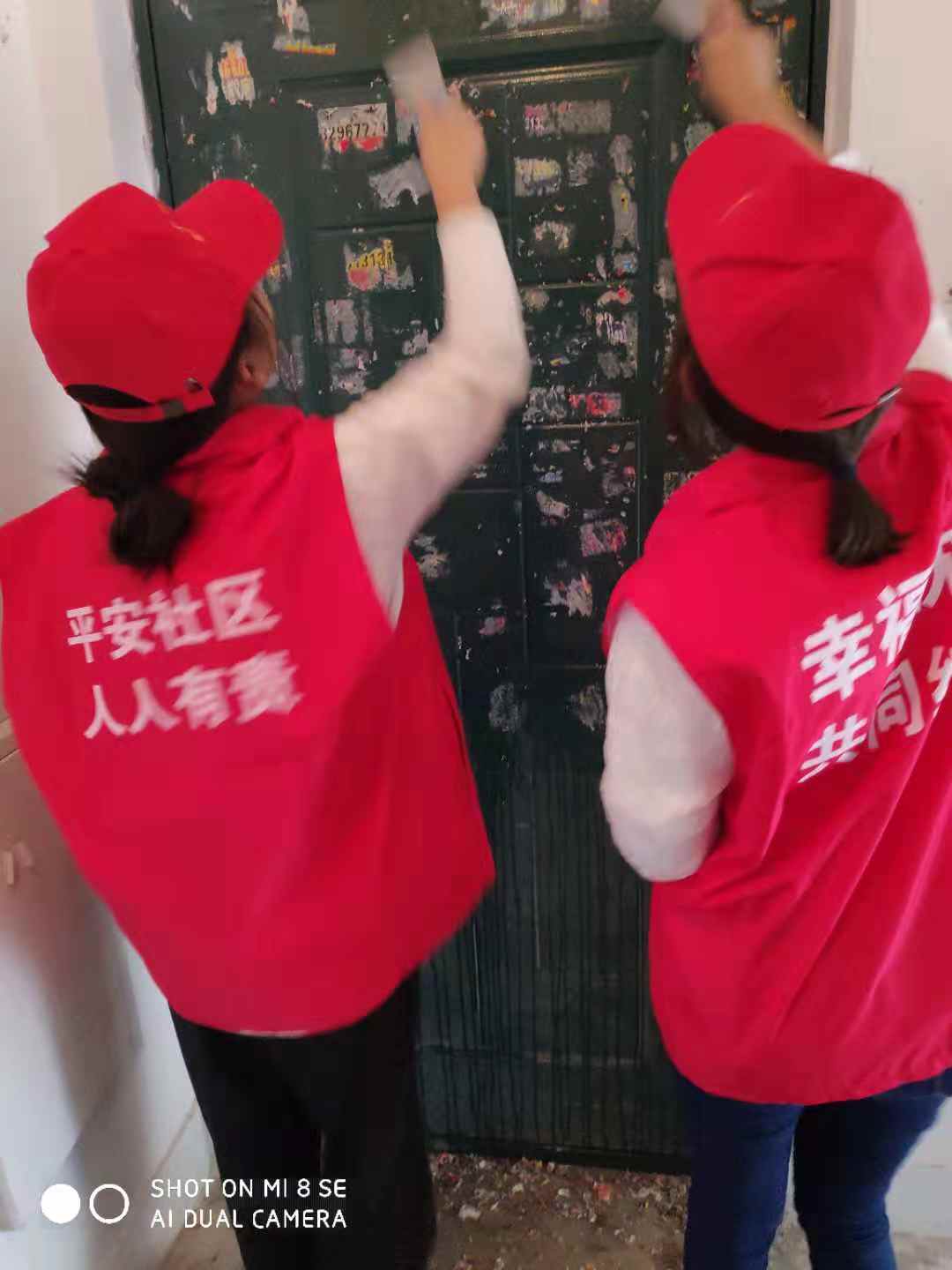 专项清理小招贴志愿服务暖人心—浑河站东街道世纪新城社区党委联合沈阳城市...