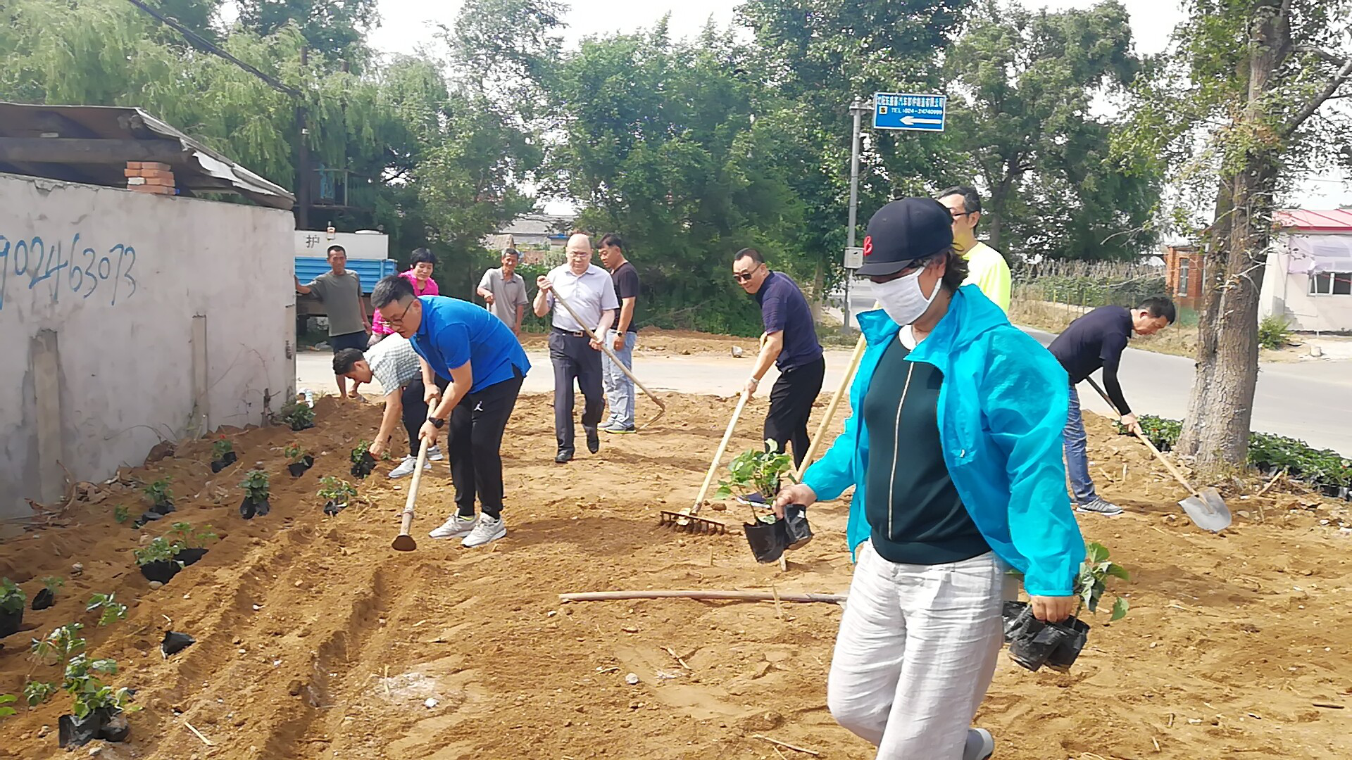 浑南区财政局党员义务劳动助力美丽乡村