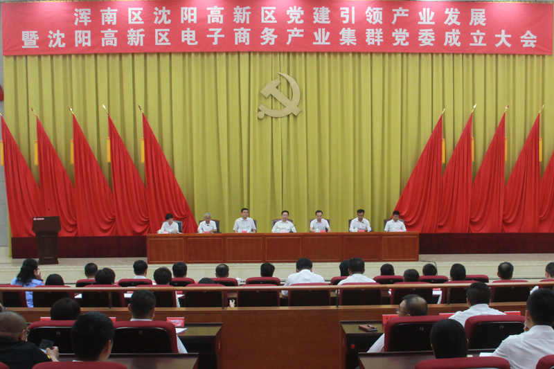 浑南区沈阳高新区举行党建引领产业发展暨沈阳国家高新区电子商务产业集群党...