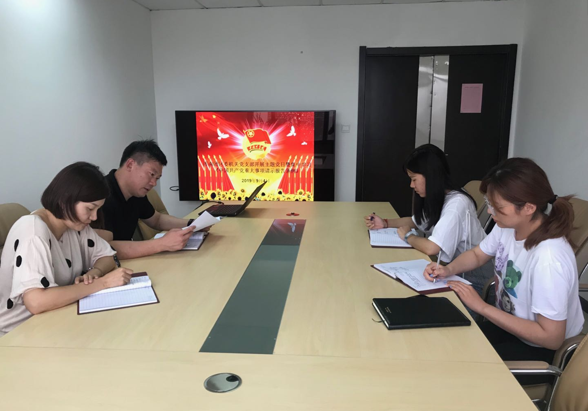 浑南团区委机关党支部开展主题党日暨集中学习《中国共产党重大事项请示报告...