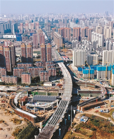 沈阳胜利大街跨浑南大道桥预计年底通车