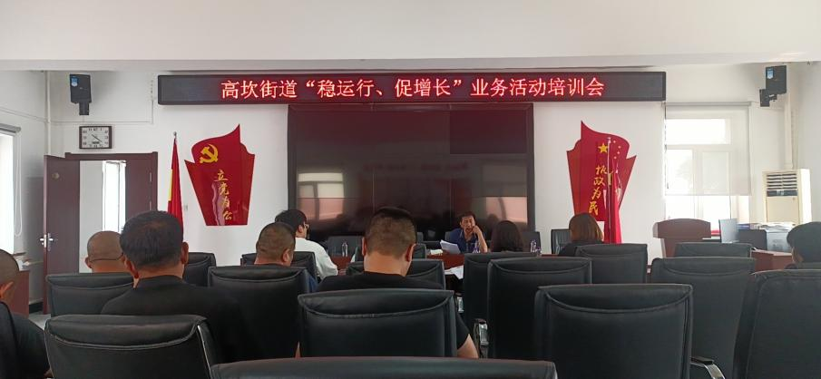 区统计局到高坎街道开展统计业务培训指导工作