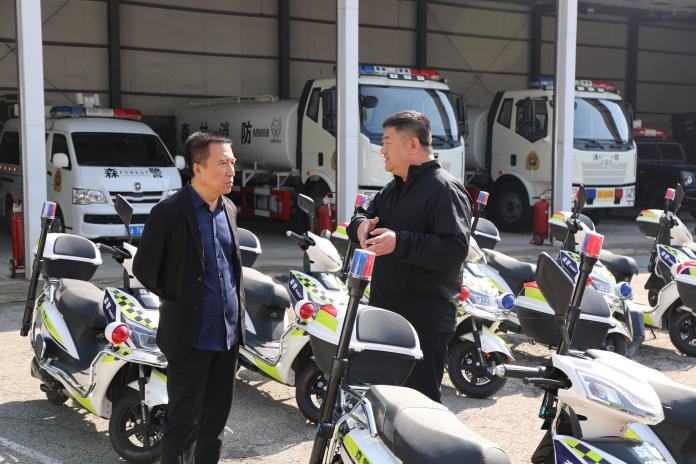 棋盘山管委会开展安全生产及疫情防控大检查