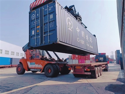 东北首次跨境电商商品搭乘中欧班列抵沈