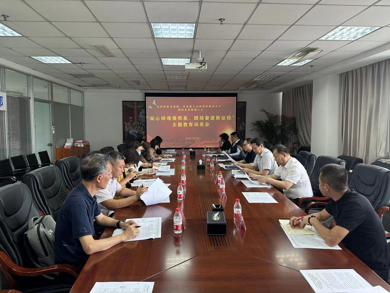 我区召开“凝心铸魂强根基 团结奋进新征程”主题教育动员会